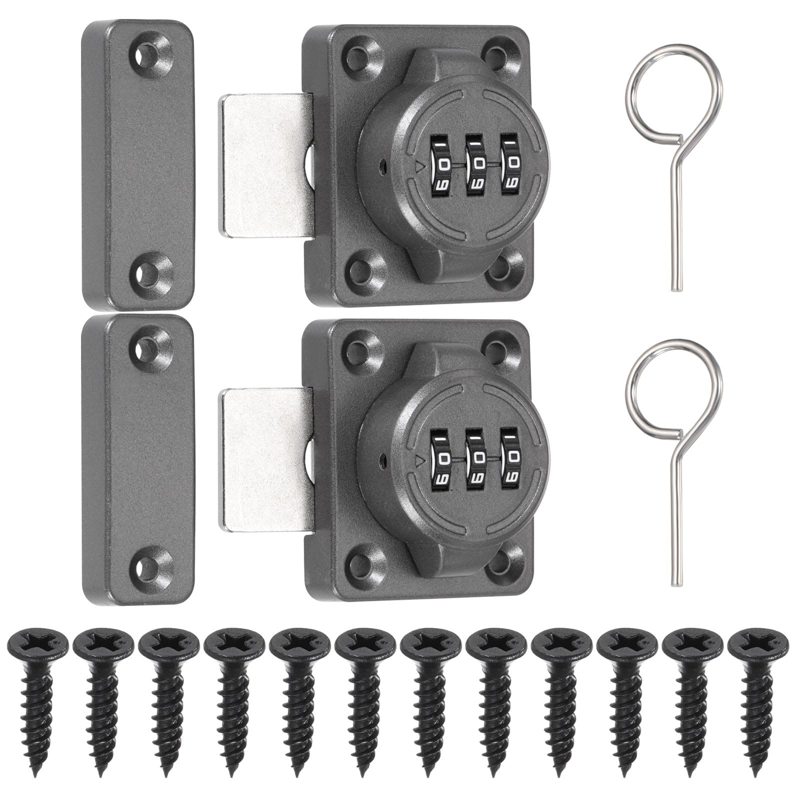 PATIKIL 2Pcs Combination Cabinet Lock