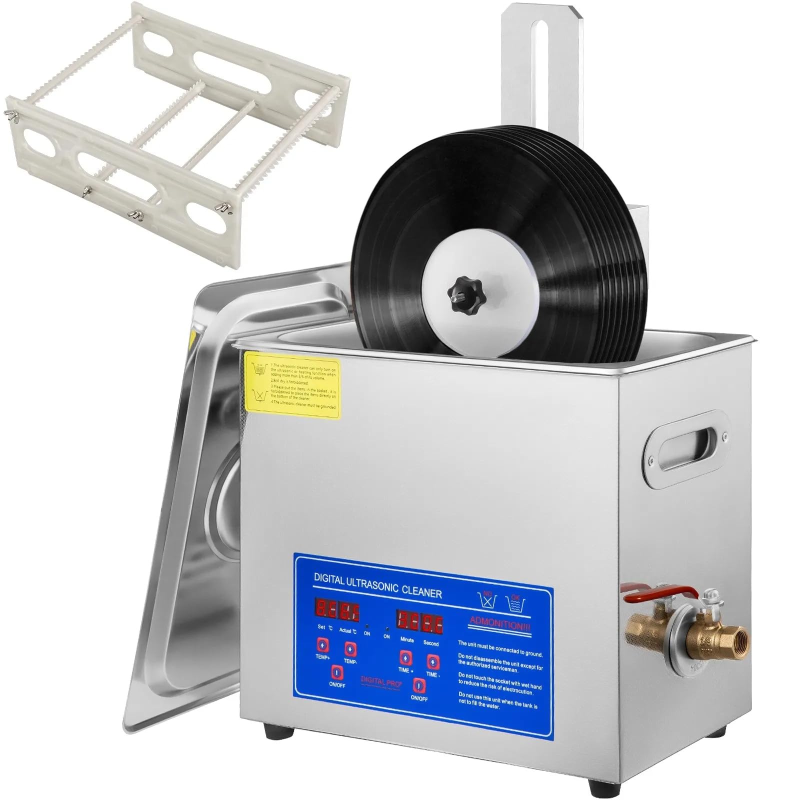 Limpiador de discos ultrasónico: máquina de limpieza ultrasónica para discos de vinilo, para una limpieza profunda y restauración del sonido.
