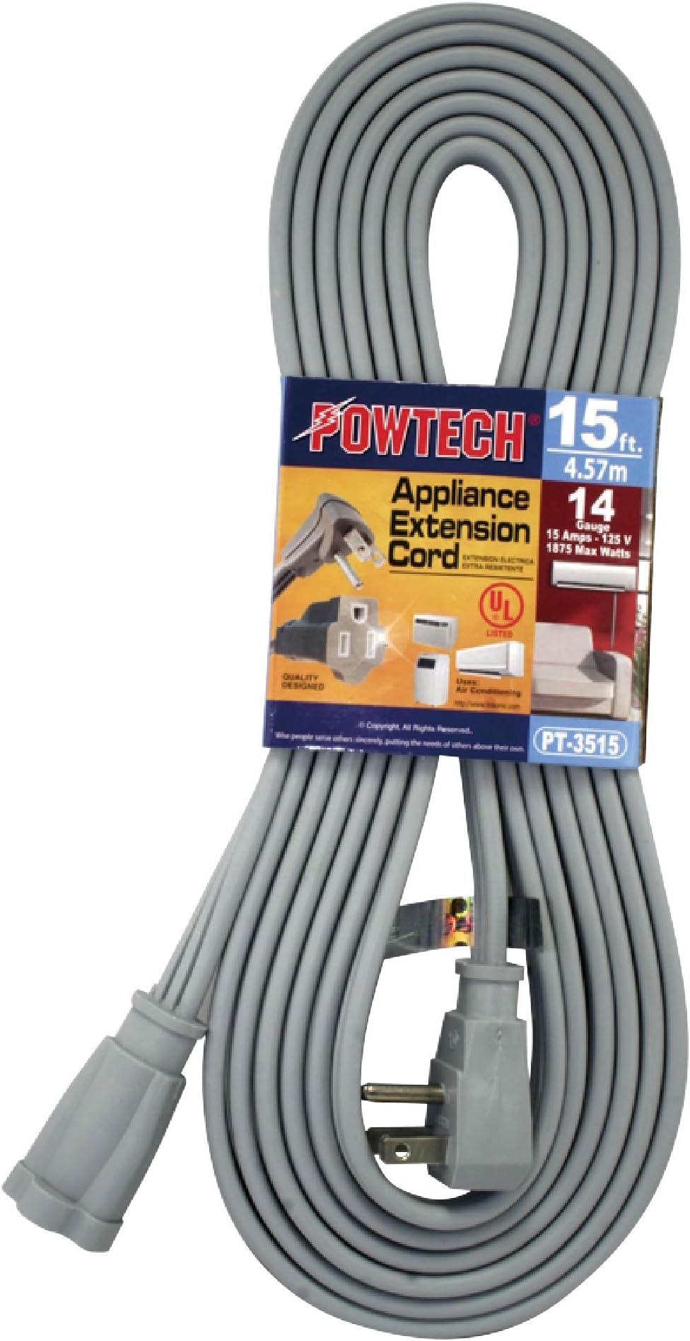 POWTECH Heavy Duty 15 FT Air Conditioner and Major