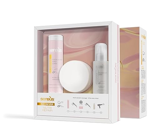 Miniatura 1 de Sensus Kit de reparación Nutri para reconstruir la fibra ingredientes naturales y biológicos queratina vegetal quinua y miel Champú acondicionador