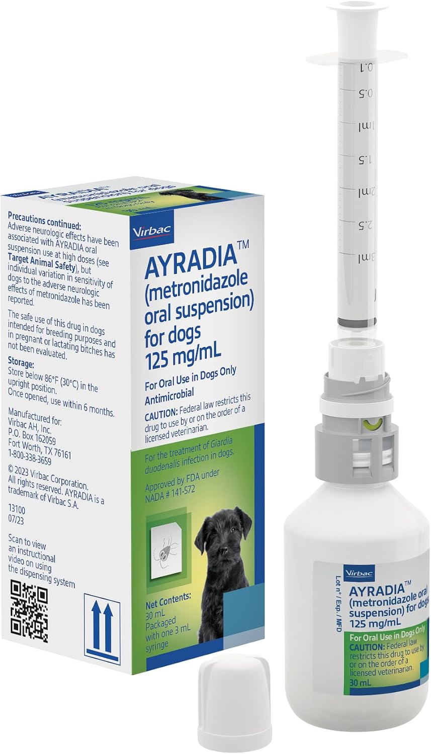 AYRADIA® (metronidazole Oral Suspension) for Dogs- 30 mL