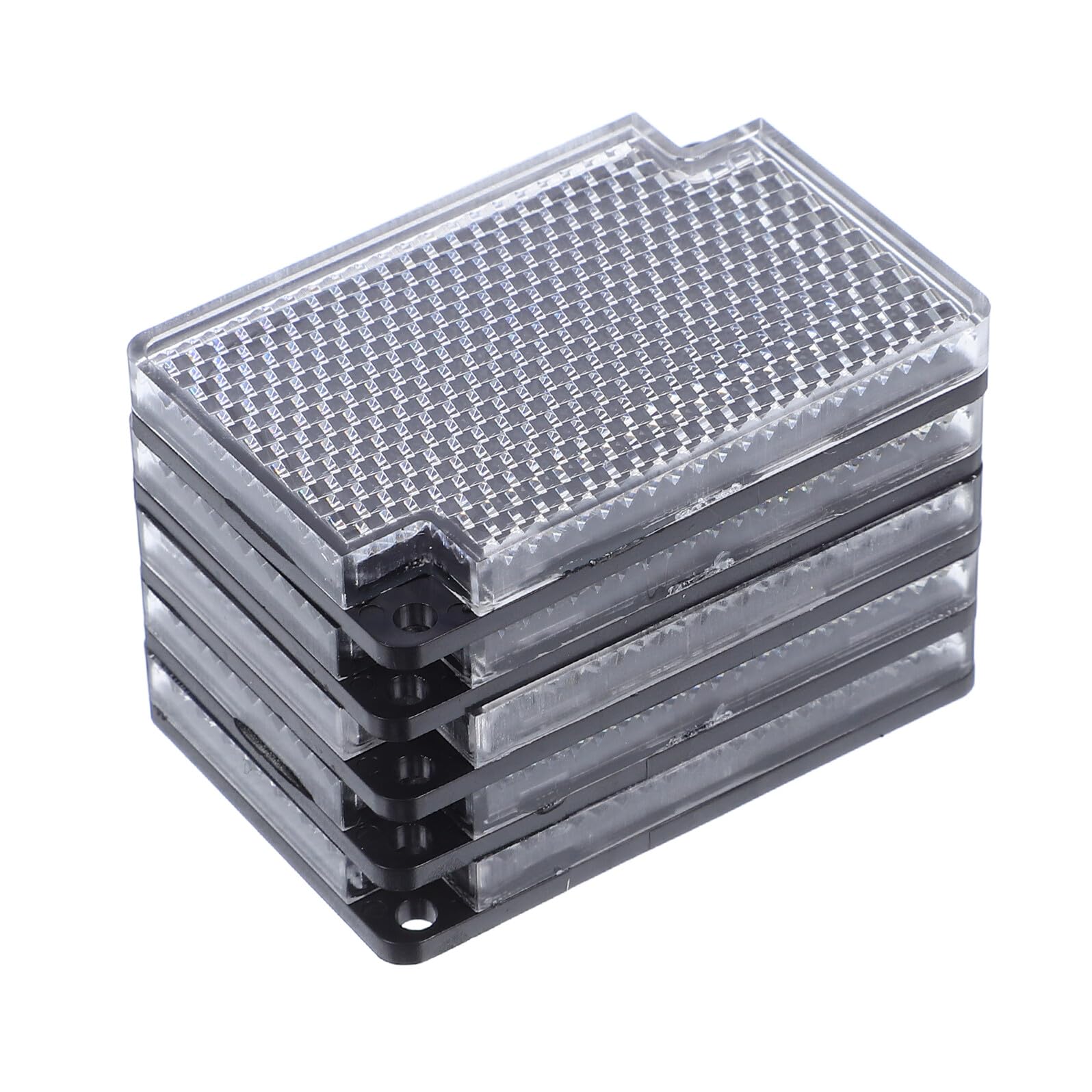 BESPORTBLE 5 piezas reflector cuadrado retro con estructura de panal de abeja accesorio altamente reflectante para fotoeléctricas fotoeléctricas, uso versátil para el tráfico