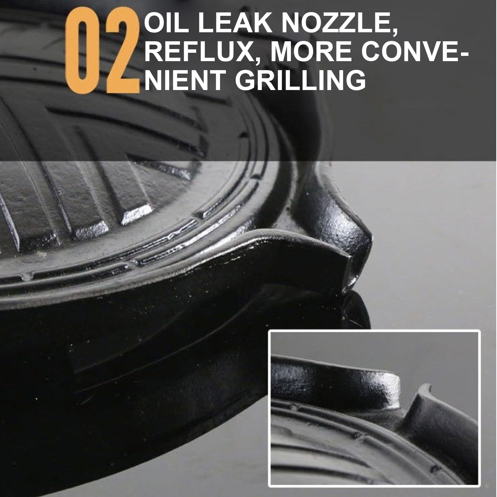 Générique Żeliwny grill - do steków na zewnątrz, nieprzywierające, trwałe smażenie 27,9 cm, wytrzymałe grillowanie, uniwersalne naczynia do mięsa i warzyw