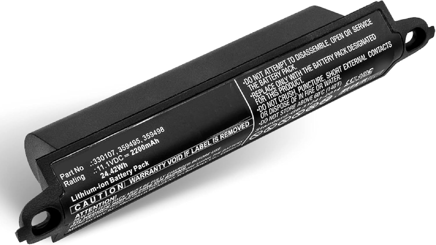 LIONX Replacement Battery for Bose 330105, 330105A, 330107, 330107A, 359495, 359498, 404600, 404900, 404600, Soundlink, Soundlink 2, SoundLink 3, Soundlink II, SoundTouch 20 2200mAh 11.1V
