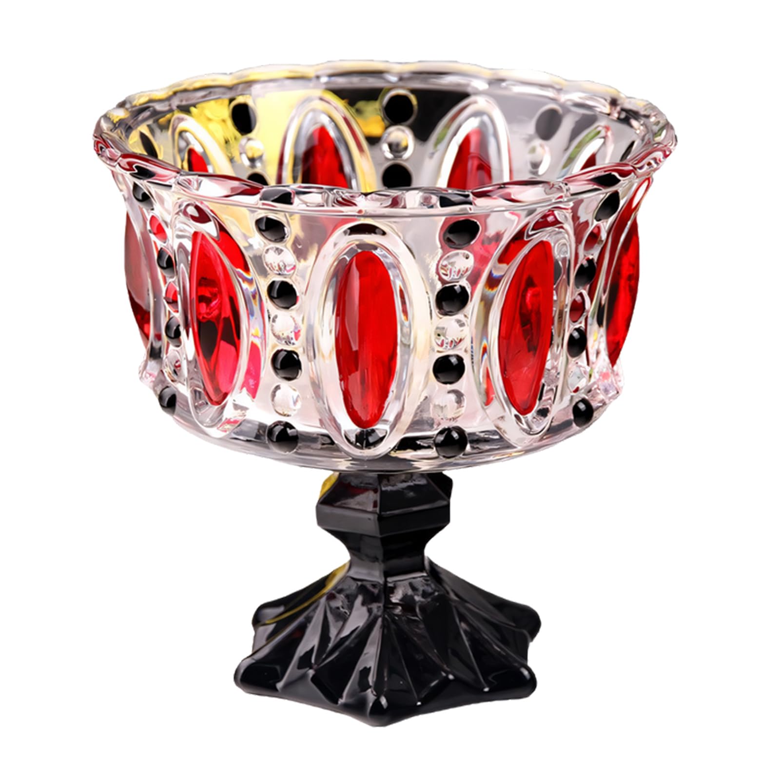Coppa per frutta trasparente rialzata, ideale per intrattenere con le stoviglie Lavishness per la presentazione dolci
