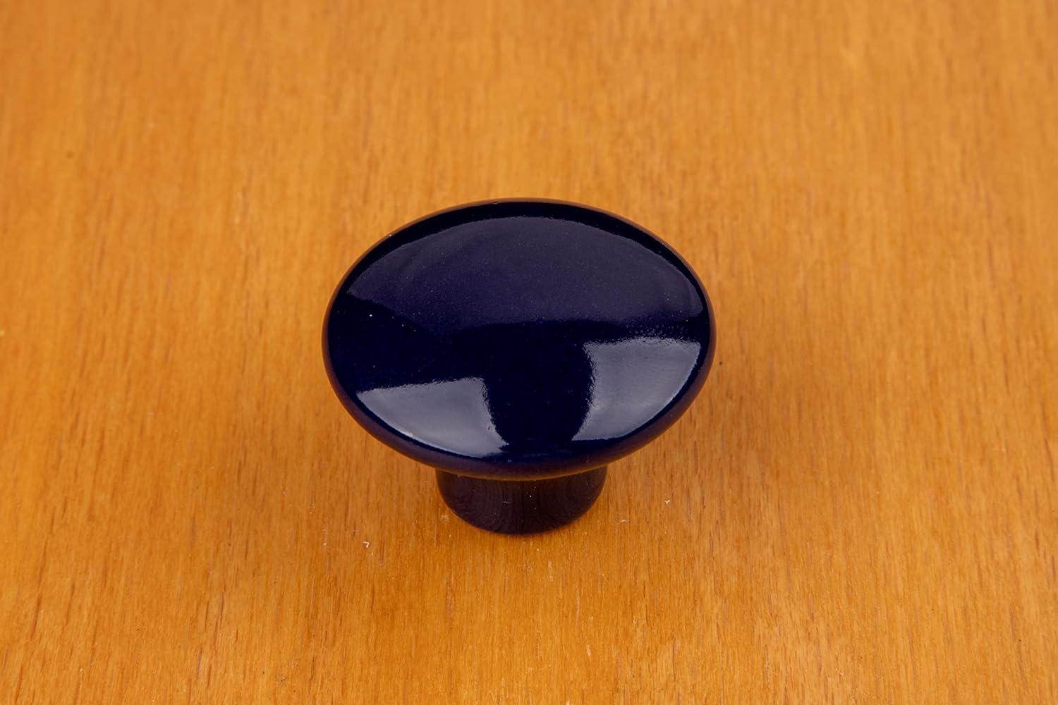 Navy Blue Ceramic Drawer Knob | Diameter: 1 1/2" | Handle for Antique Cabinet Door, Dresser Drawer, Desk | Furniture Reproduction Hardware | DK16-RBE (10)