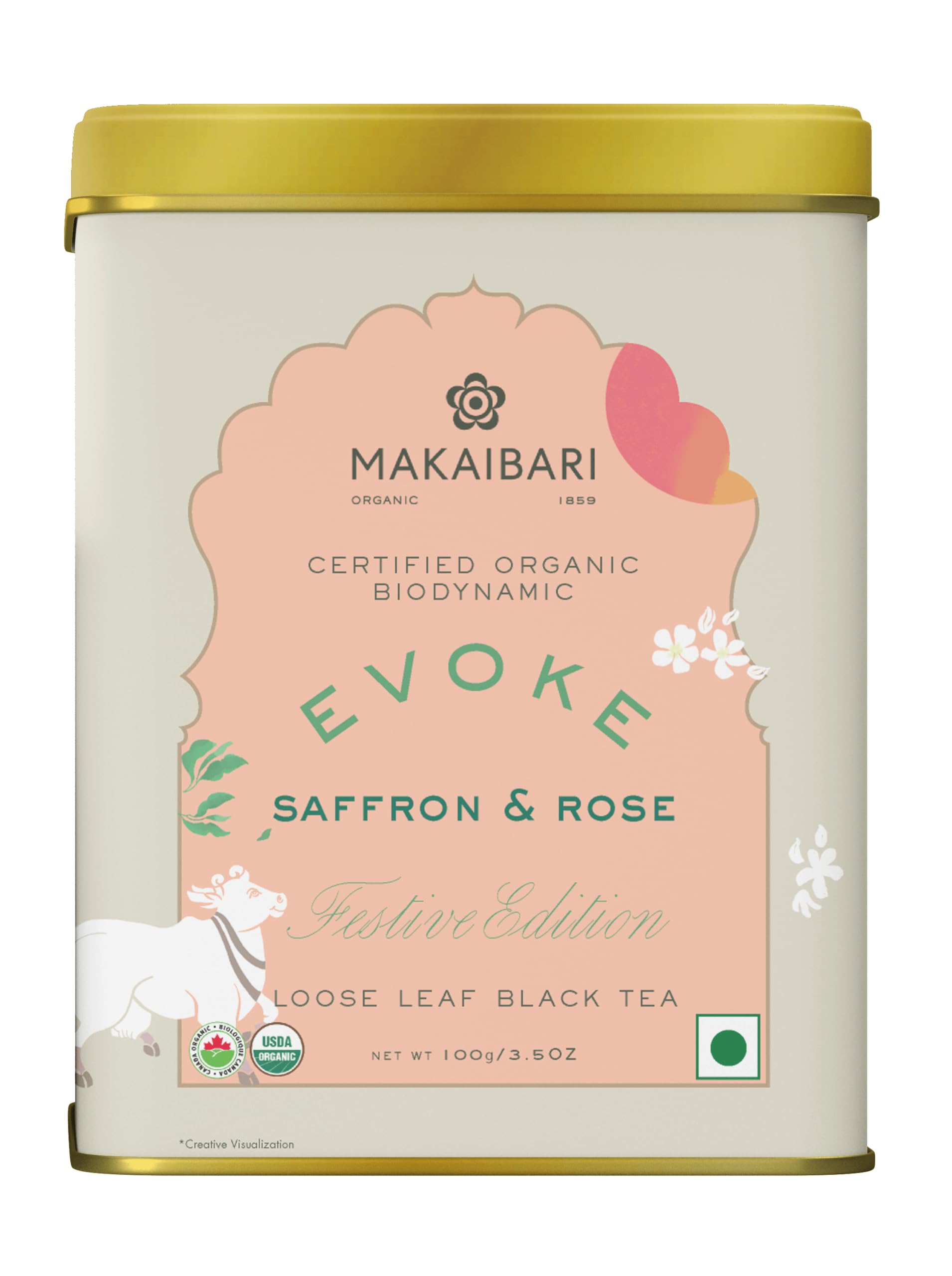 Makaibari Festive Trio Assortment: Awaken + Evoke + Revere With Kettle Infuser | USDA Certified Premium Darjeeling Tea | Anti-Oxidants, Immunity Booster | | Healthy Gift Pack | Valentine's Day Gifts for Him & Her 4