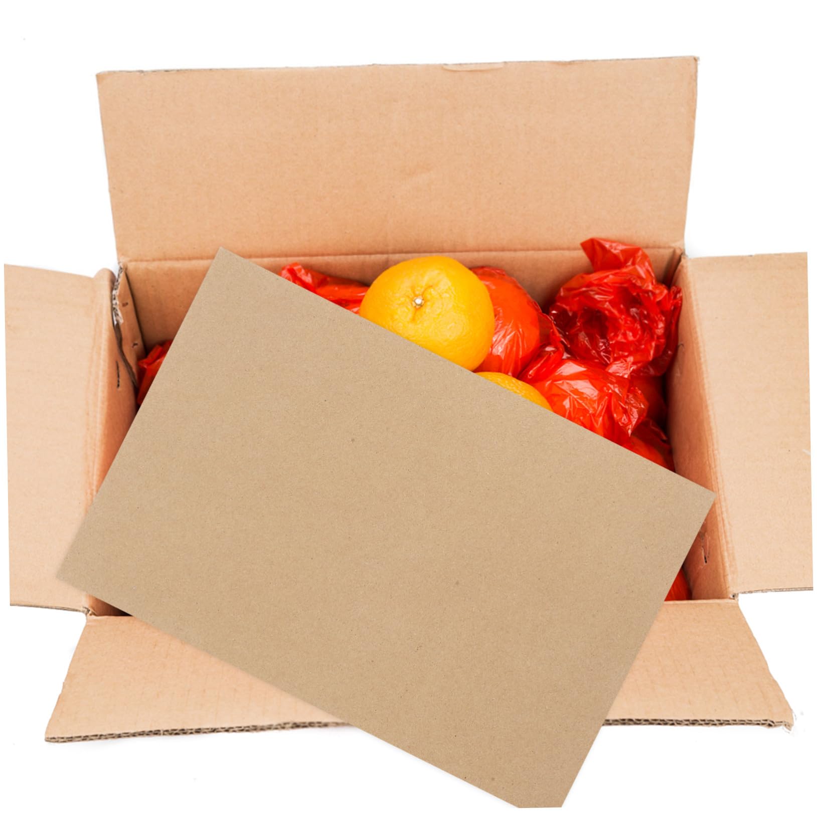 Angoily 50 Feuilles de Carton Ondulé pour Emballage Colis, Kit de Coussinets Protecteurs en Carton, Base Protectrice, 3 Couches, 50 Pièces pour Organisation Facile