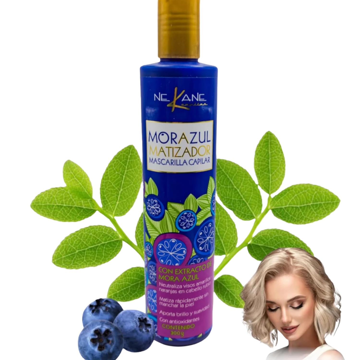 Nekane Purple Shampoo - Toning Shampoo for Platinum Blonde Hair, 10.58 oz - Enhances Shine and Neutralizes Brassiness for Vibrant, Cool-Toned Results - Image 2