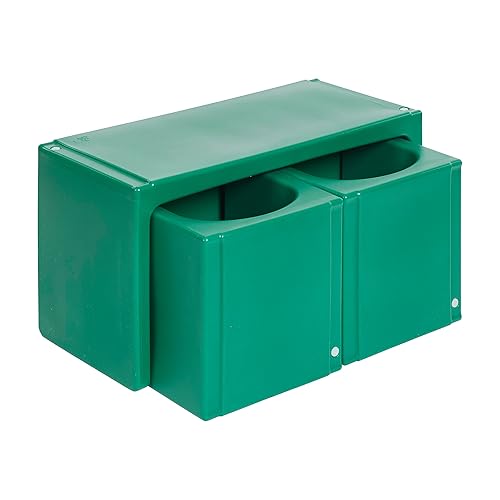 Miniatura 12 de ECR4Kids juego de mesa Tri-Me y sillas Cube, muebles multiusos, verde, 3 piezas
