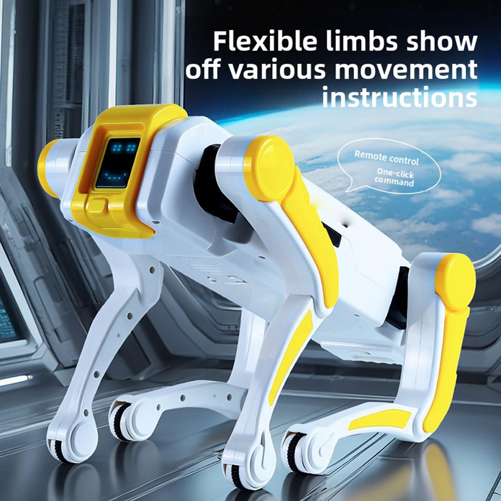 Cane Robot con Controllo Vocale, Apprendimento della Codificazione, Kit per Cani Robotici, Gioco interattivo Ai Smart Dog, per Intrattenimento per Bambini, Educazione STEM, Regalo