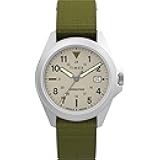 Unisex Expedition Field 36mm Watch - Green Strap Dial Silver-Tone Case