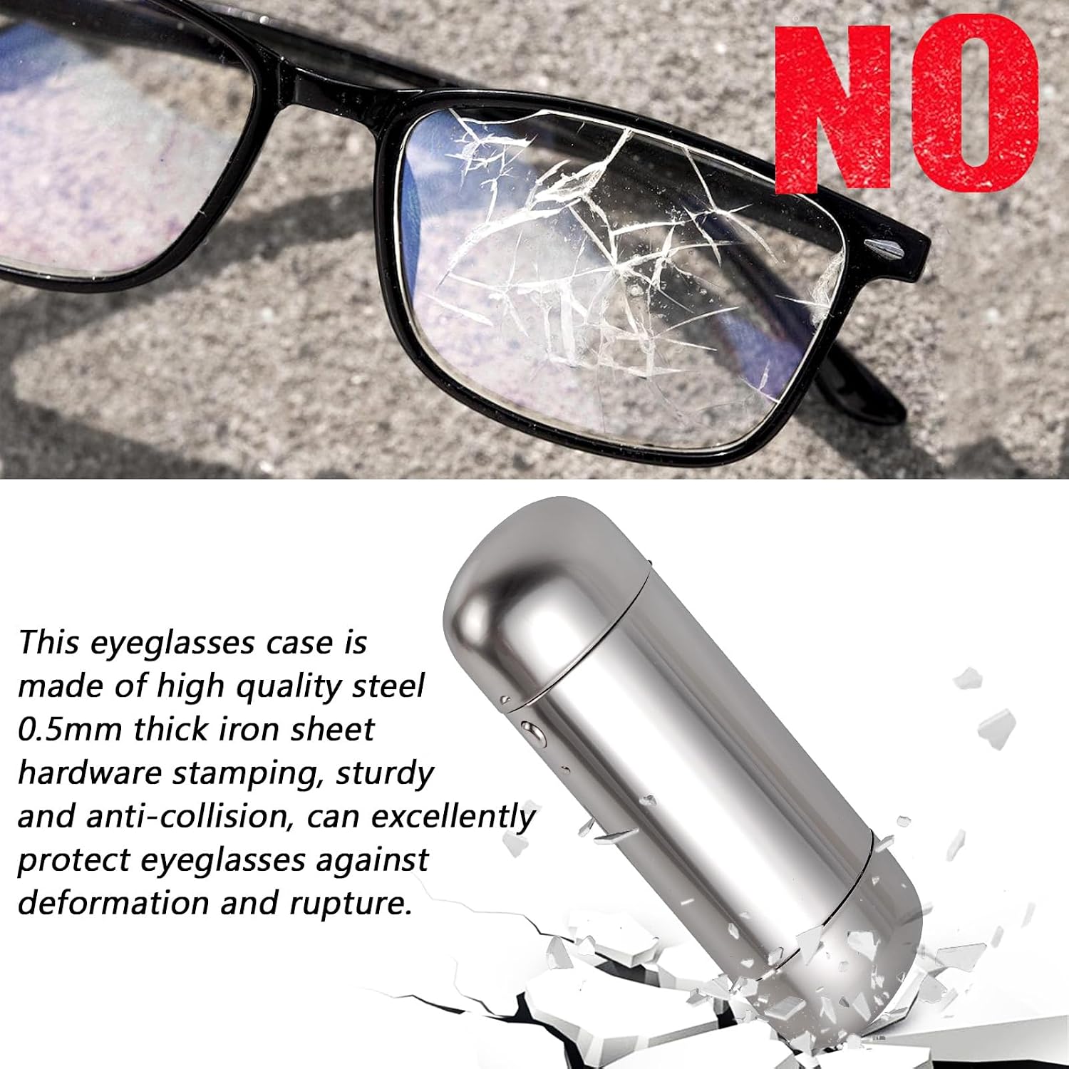 Small Frame Myopia Glasses Metal Eyeglasses Box, Please Confirm Your Eyeglass Frame Size Before Purchasing.