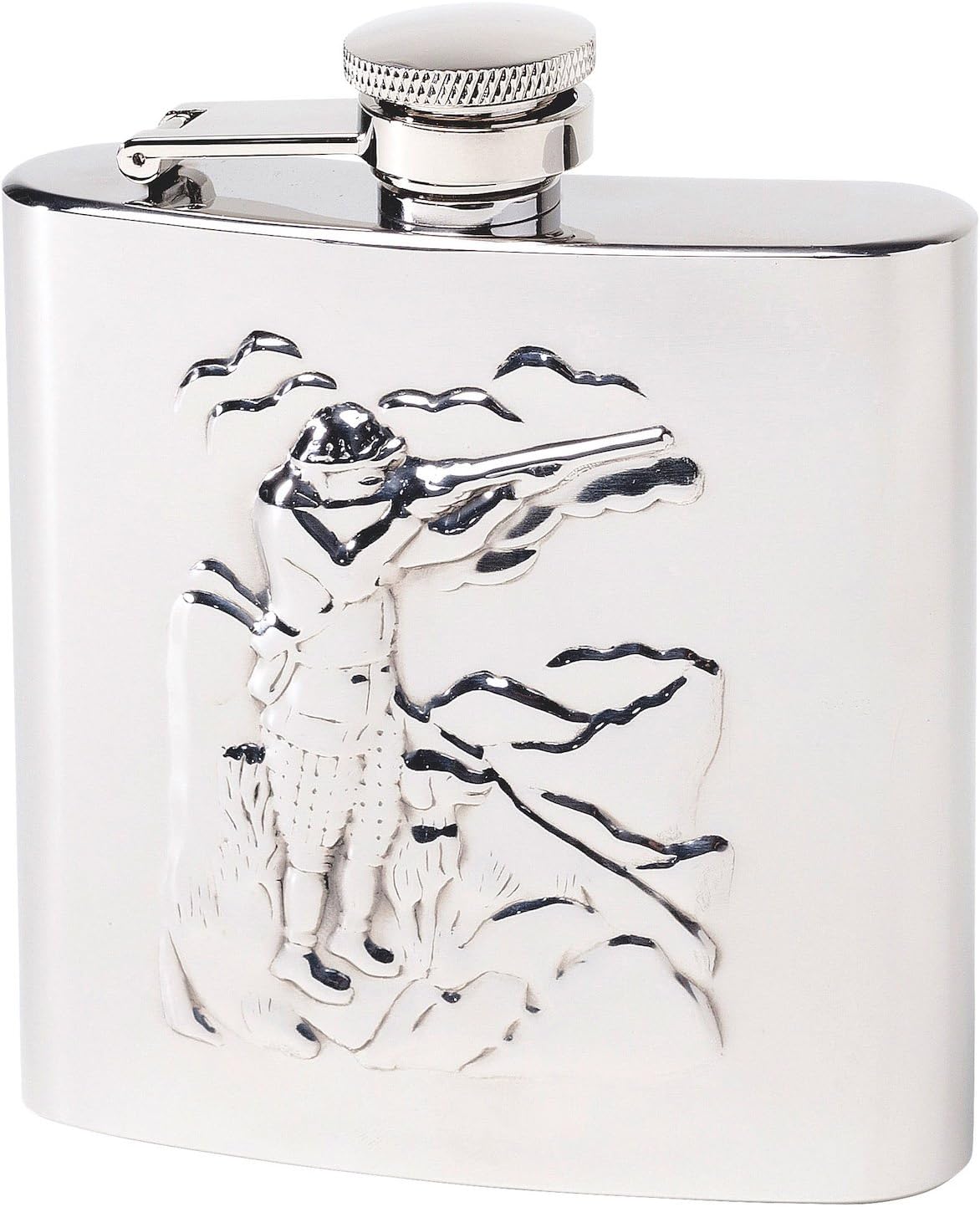 Black Friday - 50% OFF Herbertz Men's Stainless Steel Hip Flask with Hunter Design, Silver, 177 ml Lowest Price Herbertz Men's Stainless Steel Hip Flask with Hunter Design, Silver, 177 ml