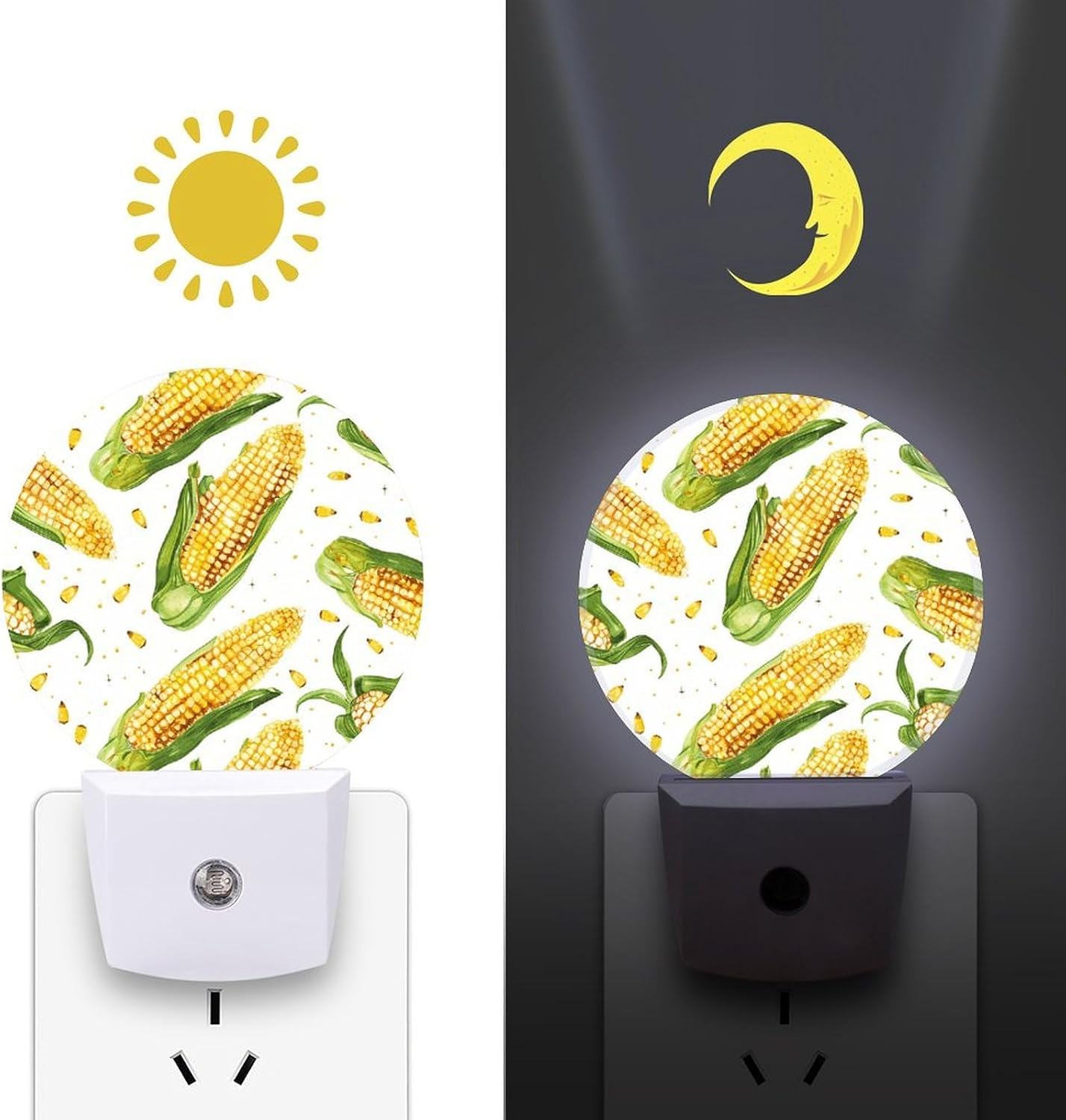 Cartoon Corn on The Cob Plug-in LED Nightlight Wall Night Light image 3