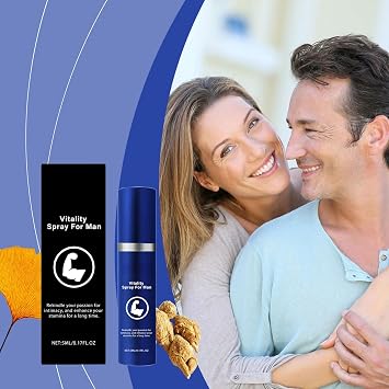 Men's Enhancement Spray Premium Intimate Wellness Formula, 5ml (0.17fl.oz), Blue Metal Canister, Extended Duration Support for Performance & Vitality (2p)