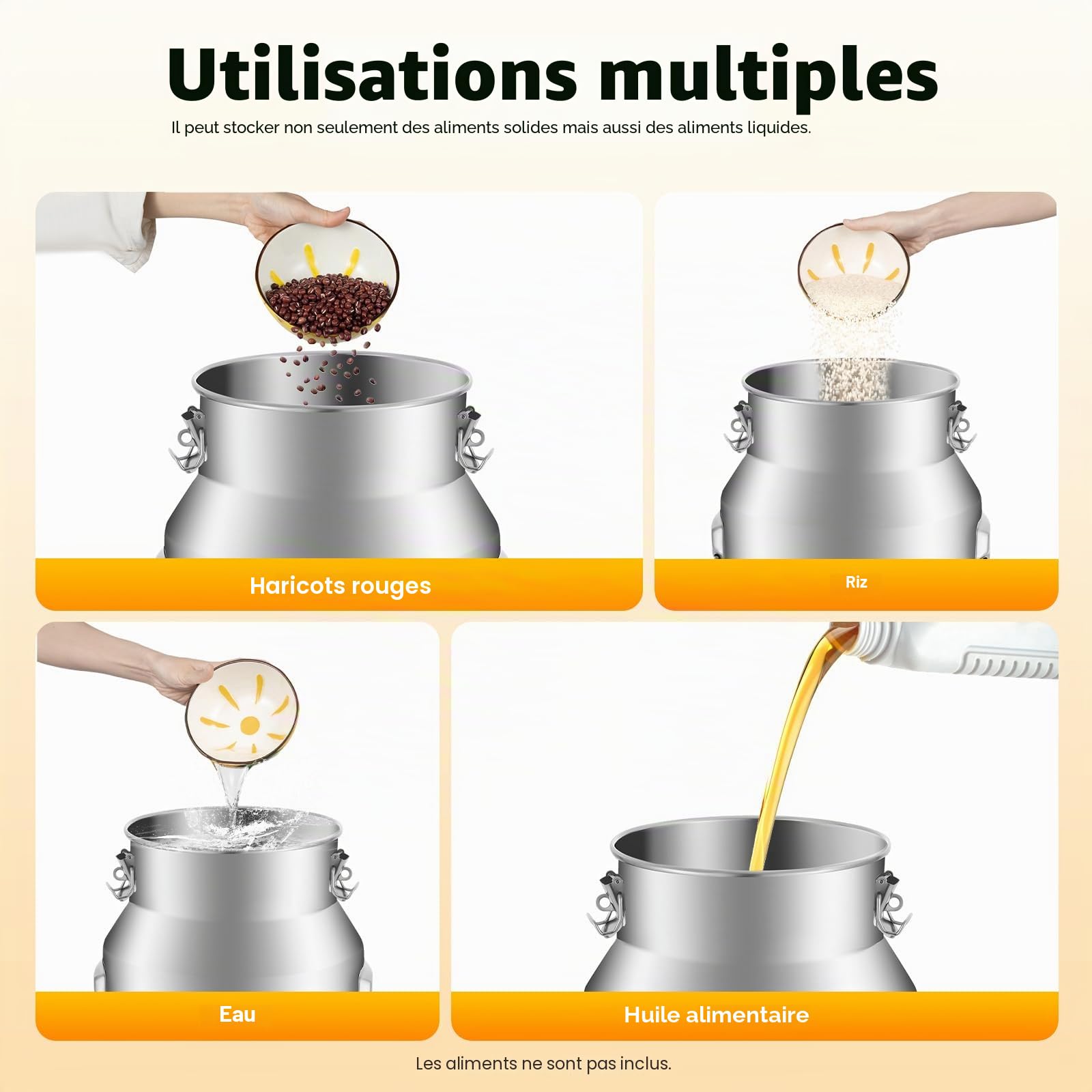 MINRS Pot à lait en acier inoxydable avec couvercle 28 l avec couvercle scellé et bouchon à serrage Barista, pot à lait pour le transport ou le stockage