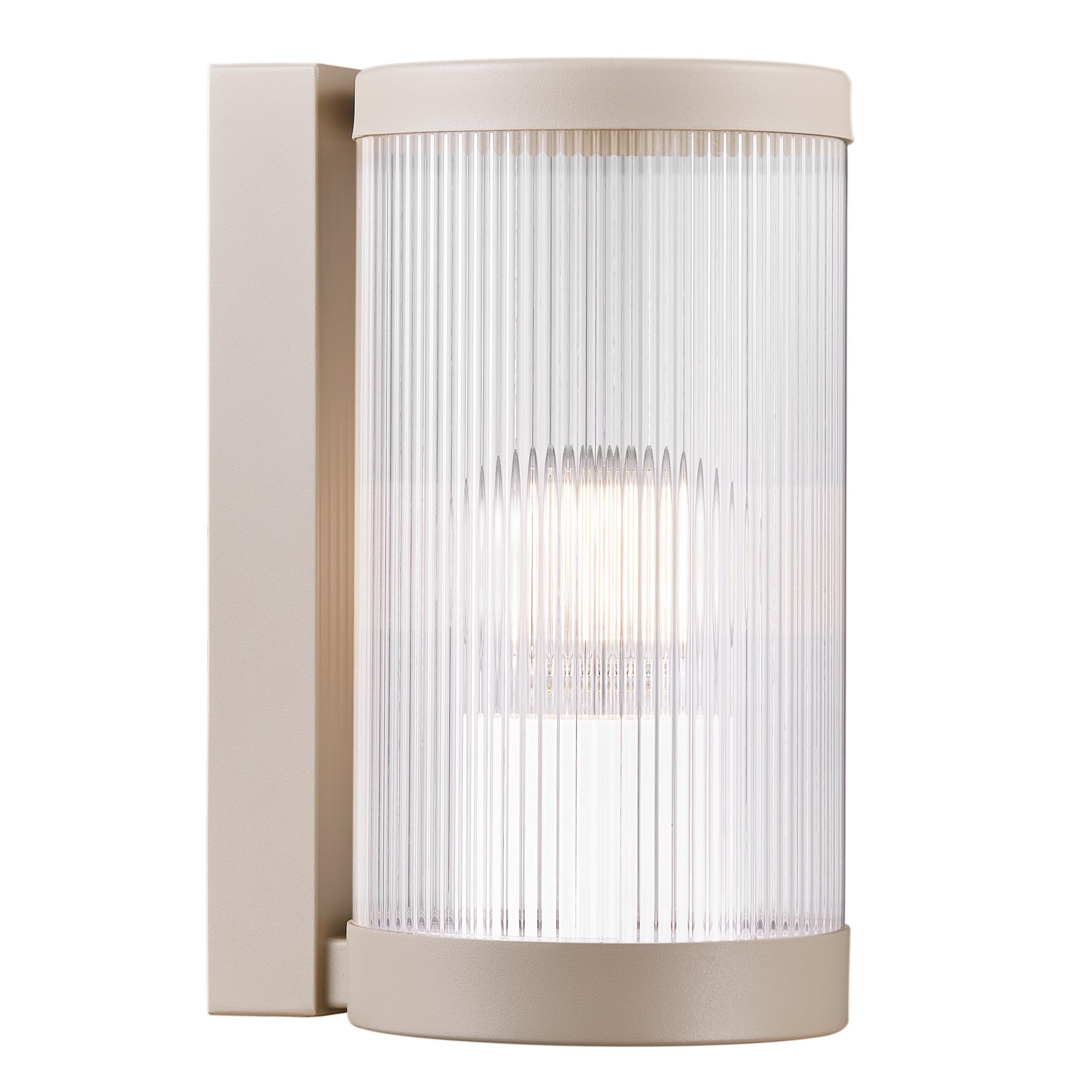 Nordlux Coupar Outdoor Wall Light Sand Plastic E27 Weatherproof - Garden, Patio, Entrance Mains Powered, IP54