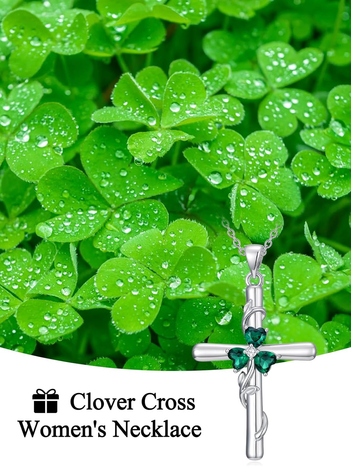 Valentines Day Gifts for Her, 18k White & Rose Gold-Plated Pendant Necklace for Women, Anniversary Birthday Jewelry Gift for Wife Girlfriend Sister Mom Friends - Image 5