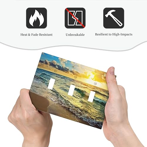 Vista 18 de Placa de pared con interruptor de luz de doble interruptor de pared para niños, diseño de dinosaurio, galaxia, espacio exterior, planeta, nebulosa