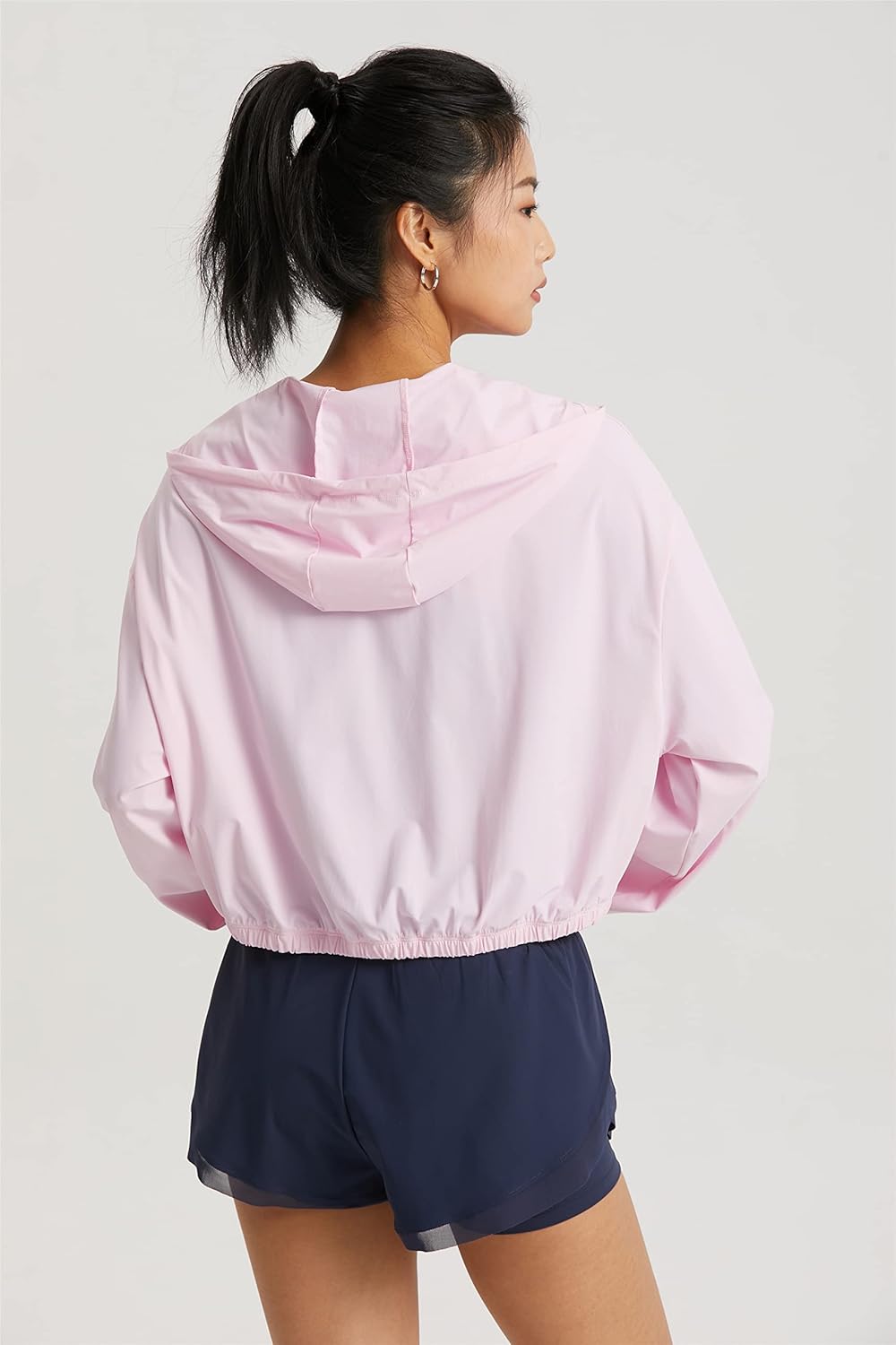 altiland Women's UPF 50+ Sun Protection Cropped Jackets Zip Up Cooling Shirt Athletic Workout Running Hoodie - Image 4