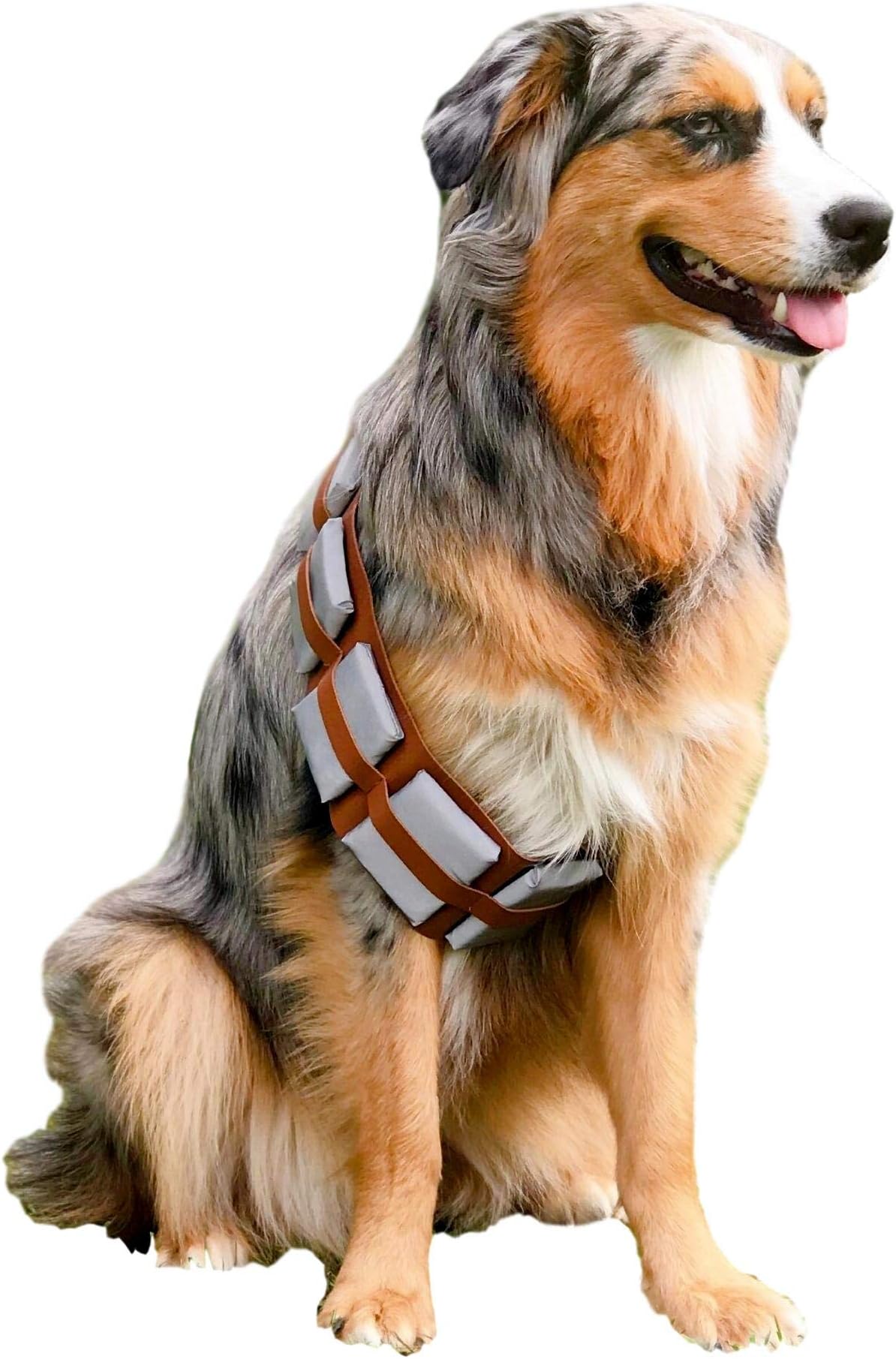 ComfyCamper Furry Star Warrior Utility Belt Dog Costume, X-Large