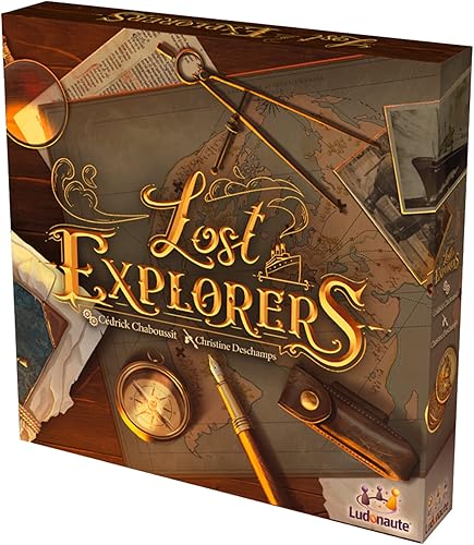 Ludonaute Juego de mesa Lost Explorers - Embárcate en una búsqueda mundial para descubrir un mundo perdido. Juego de estrategia para niños y