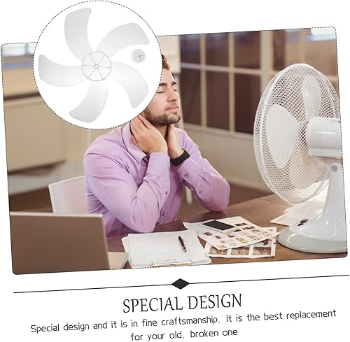 Miniatura 6 de Veemoon Ventilador de caja de 20 pulgadas, 16 cubiertas de tuerca de repuesto de plástico, aspas universales de pulgadas con hojas de cielo de pie,