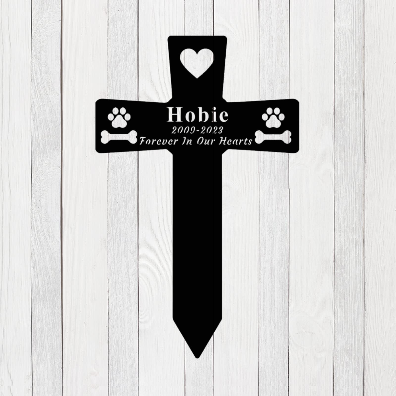 Amazon.com: Gerryed Custom Dog Grave Markers Cross Personalized