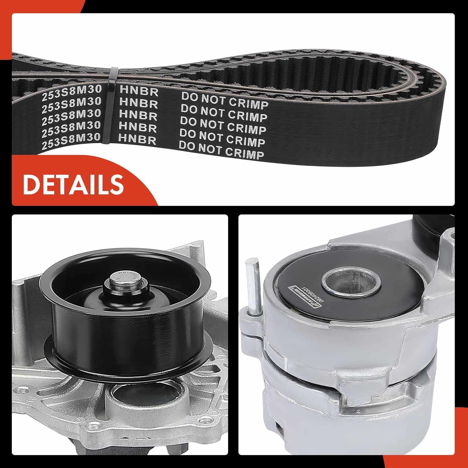 A-Premium Engine Timing Belt Kit with Water Pump Compatible with Volkswagen Passat 1998-2005 & Audi A4 1998-2001, A4 Quattro 1998-2001, A6 1999-2001, A6 Quattro 1999-2001 - 2.8L