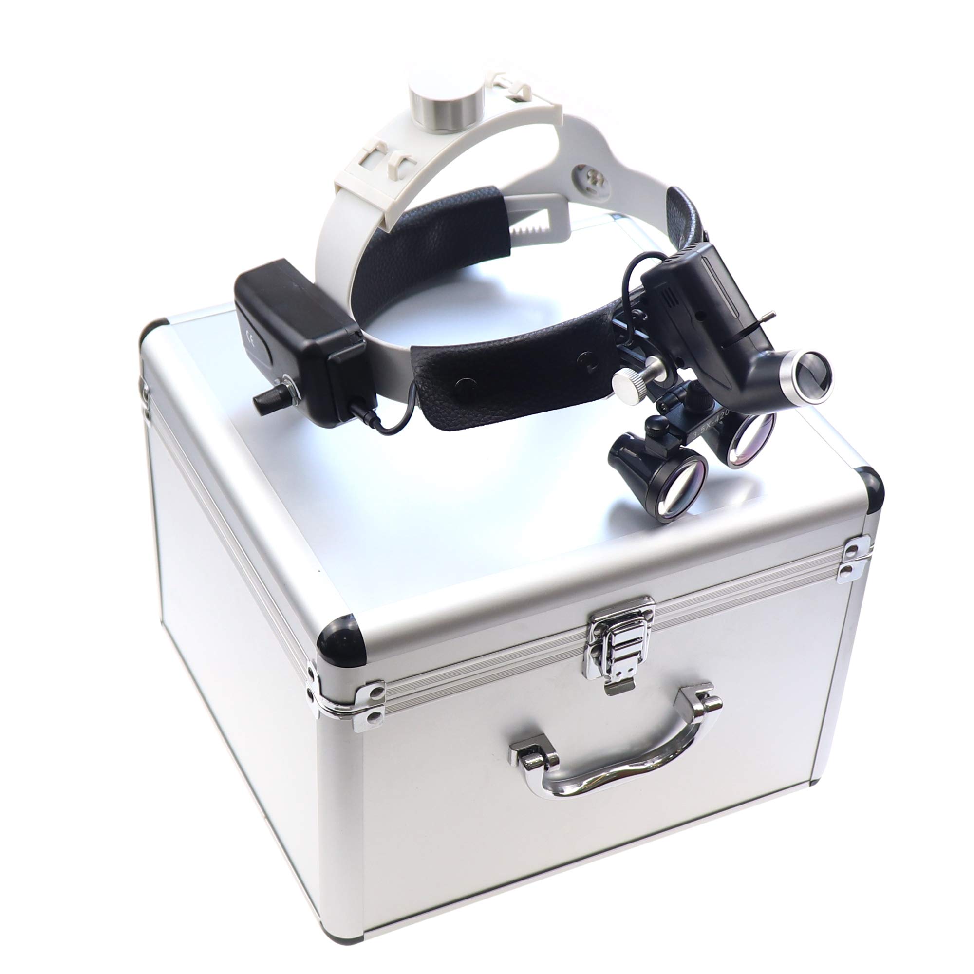 Lupas de aumento 3.5X con diadema ajustable 5W LED Headlight DY-106