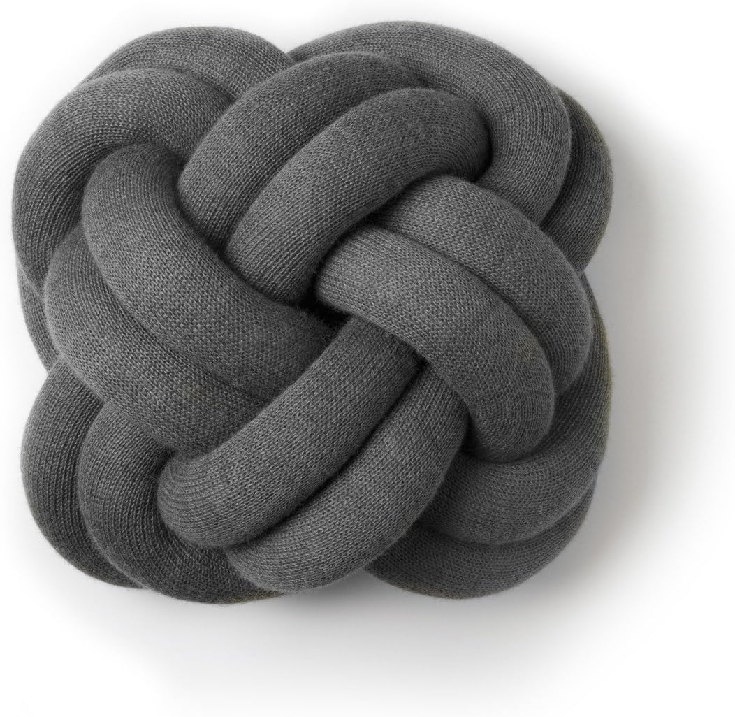 Knot Cushion grey/washable at 30°C/30x30x15cm