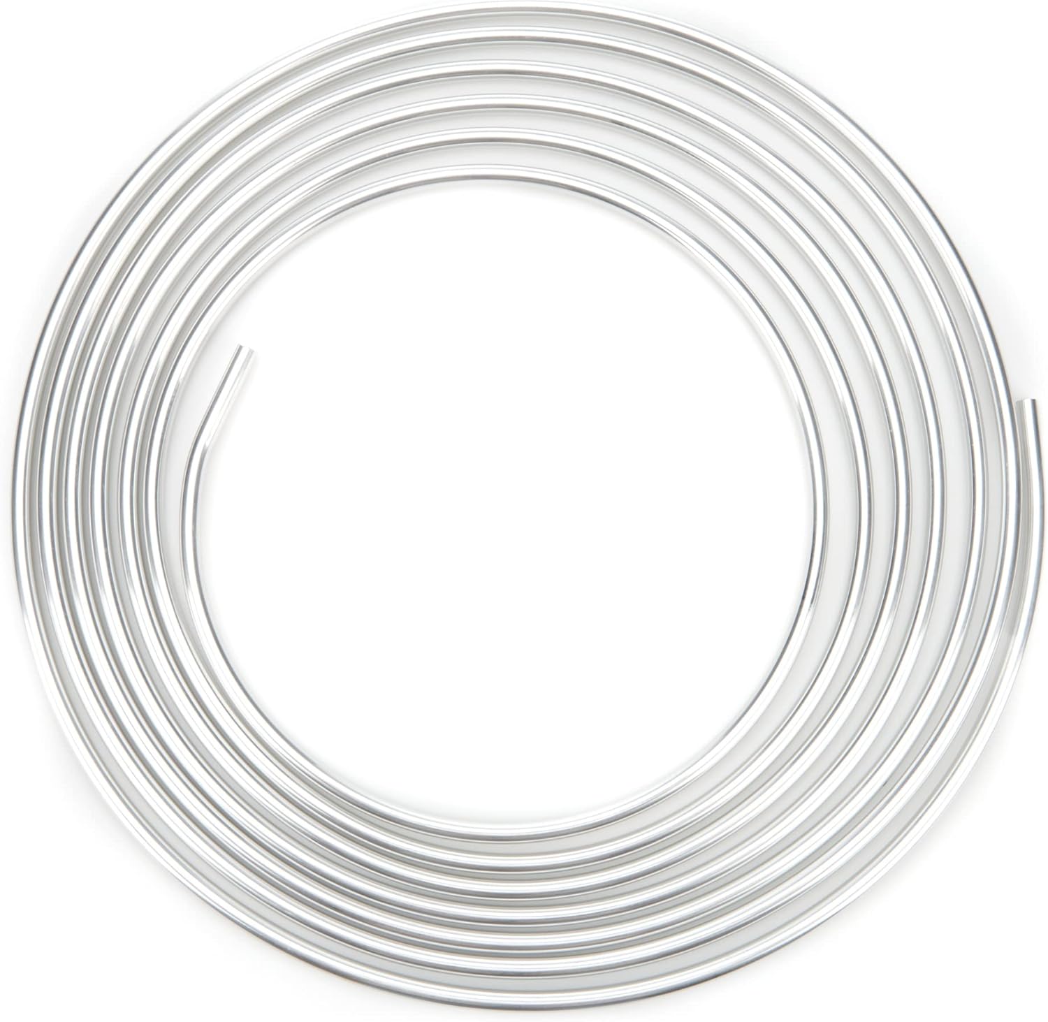 Allstar ALL40180 3/8" Diameter 25' Aluminum Coiled Tubing Fuel Line, Silver