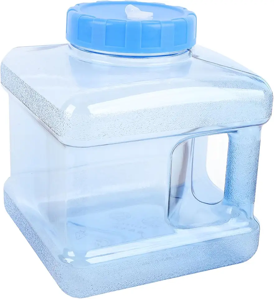 Asixxsix Destilador de Água, Recipiente de Água Destilada de 5L Resistente a Fissuras, Garrafa Plástica de Fácil Substituição para Uso Doméstico, Higiene Oral, Destilador de (Azul)