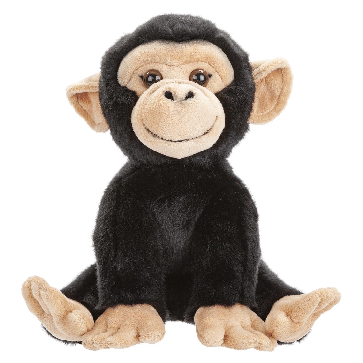 VFM e-Store - Chimpanzee Premium Soft Toy - Premium Quality - Perfect for Plush Lovers, Gift Ideas for Children - Brown - 30cm X 12cm
