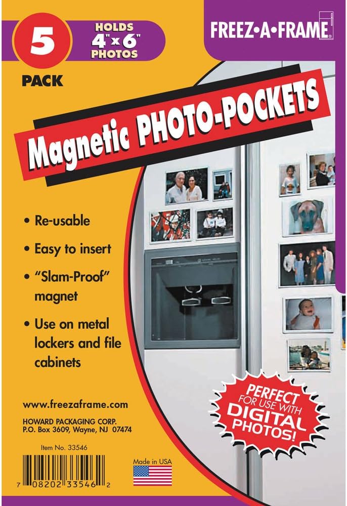 Clear Photo Frame Pockets, FreezAFrame for
