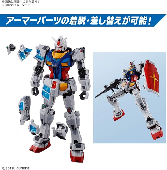 BANDAI Spirits RX-78F00/E Gundam Modelo de Plástico 1/144 miniatura 5