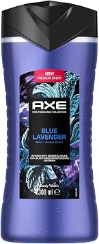 Ax Premium Collection Shower Gel Blue Lavender 3 in 1 Body Hair Face 300 Ml