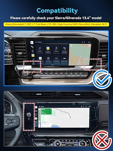 Miniatura 243 de Protector de pantalla de coche para Ford Edge 2024 2025 2023 2022 2021 (SE/SEL/ST-Line/Titanio/ST) Accesorios Protector de pantalla de vidrio