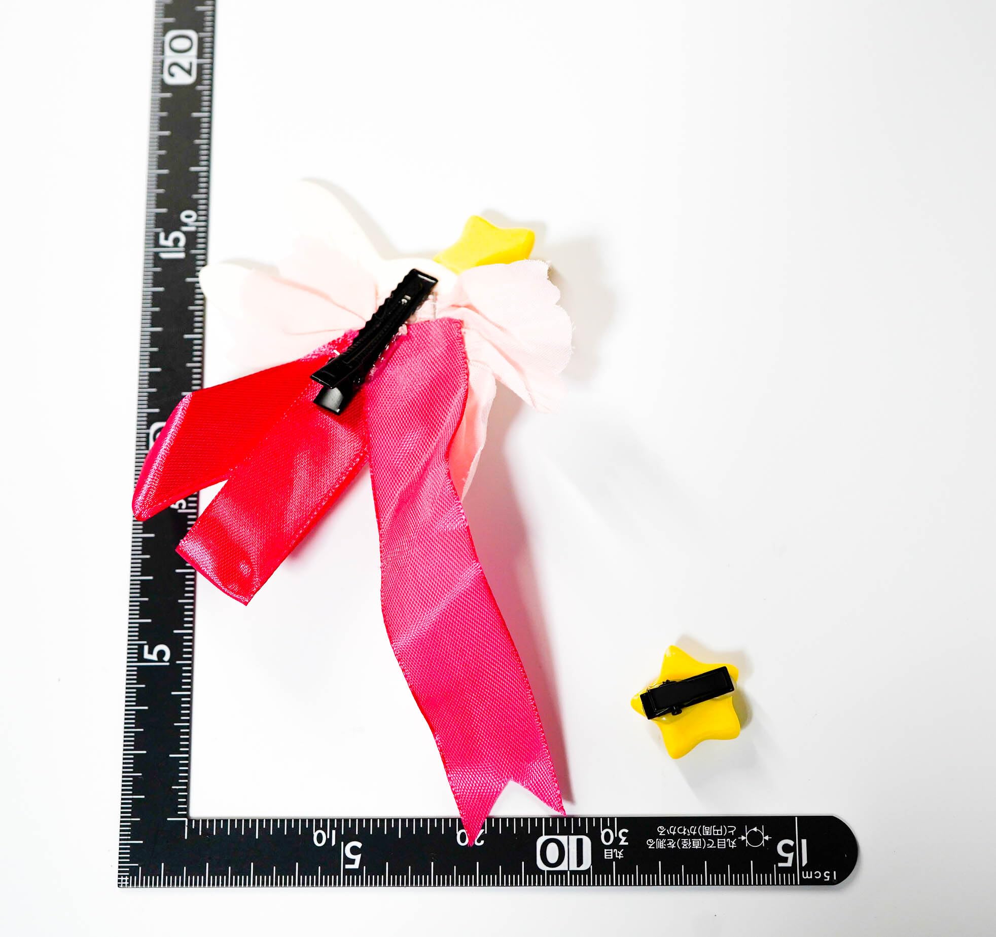 星野アイ　髪飾り　コスプレ道具　推しの子　ヘアピン7cm　リボン袋付【残3のみ】 星野アイ 髪飾り コスプレ道具 推しの子 ヘアピン7cm リボン袋付