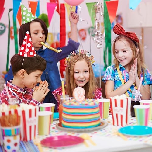 Miniatura 5 de Diadema con corona Rainbow It's My Birthday Tocado de cumpleaños, decoración de fiesta de regalo para mujeres y niñas