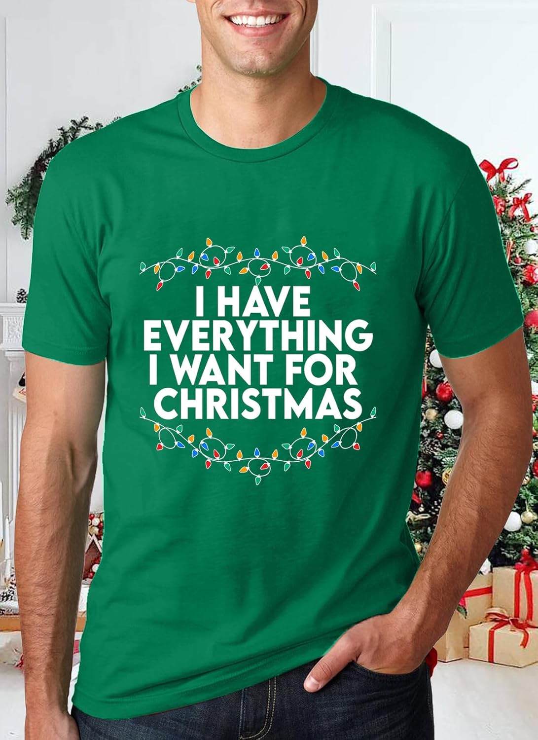 Christmas Couples Shirts His and Her Matching Xmas Outfits Funny Christmas Family Pajamas Short Sleeve Tees Top - Image 4