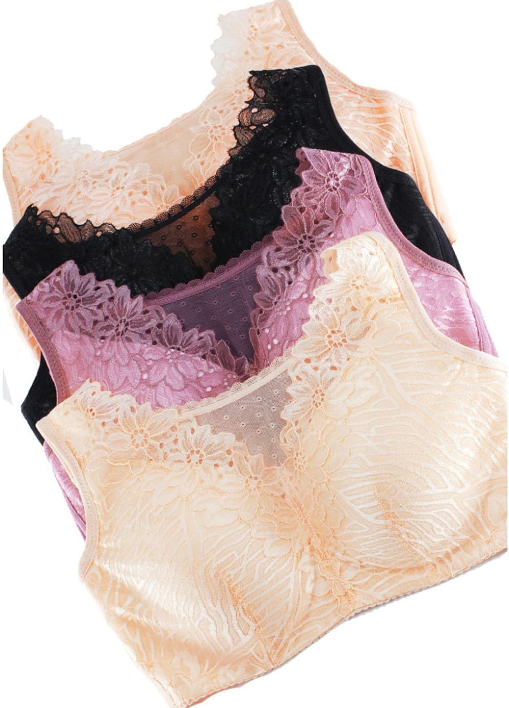 Post Surgical Mastectomy Pockets Bras Breast Prosthesis Breast Forms Compression rt Wireless Cotton Daily Bra Top