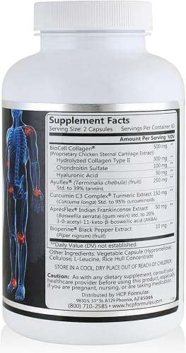 Miniatura 2 de HCP Formulas - Synovera - Complejo de apoyo articular con extracto de cúrcuma y colágeno - Movilidad y flexibilidad - Articulaciones, tendón,