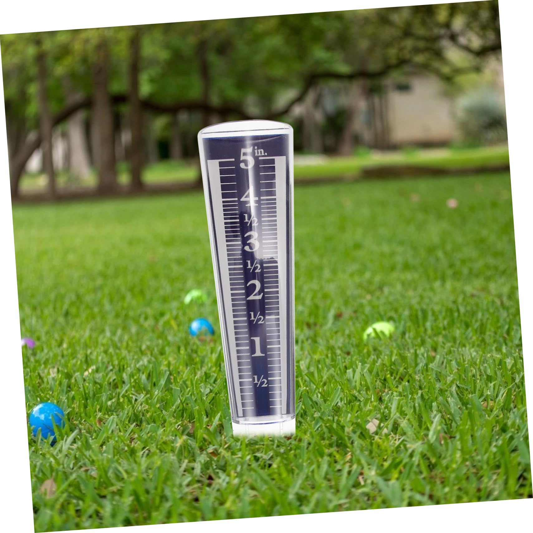 HANABASS 5stücke Regenmessgerät Für Garten Transparente Rain Gauge Mit Stake Präziser Niederschlagsmesser Für Outdoor-anwendungen Einfach Abzulesen Und Langlebig