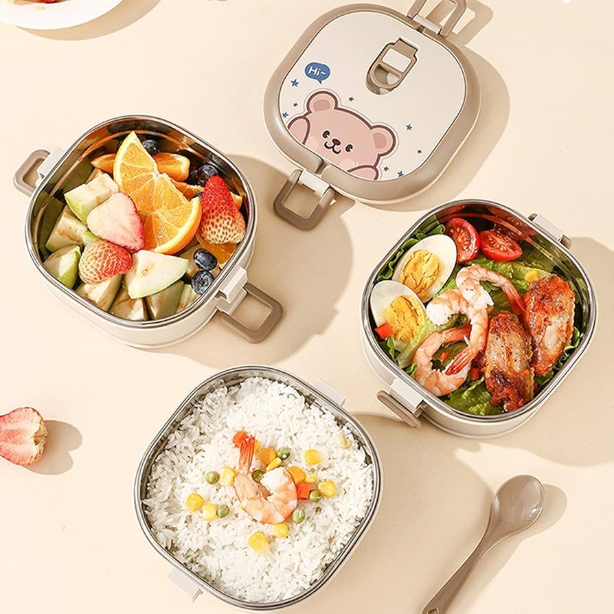 304ステンレス鋼 保温弁当箱 大容量*5 304ステンレス鋼 保温弁当箱 大