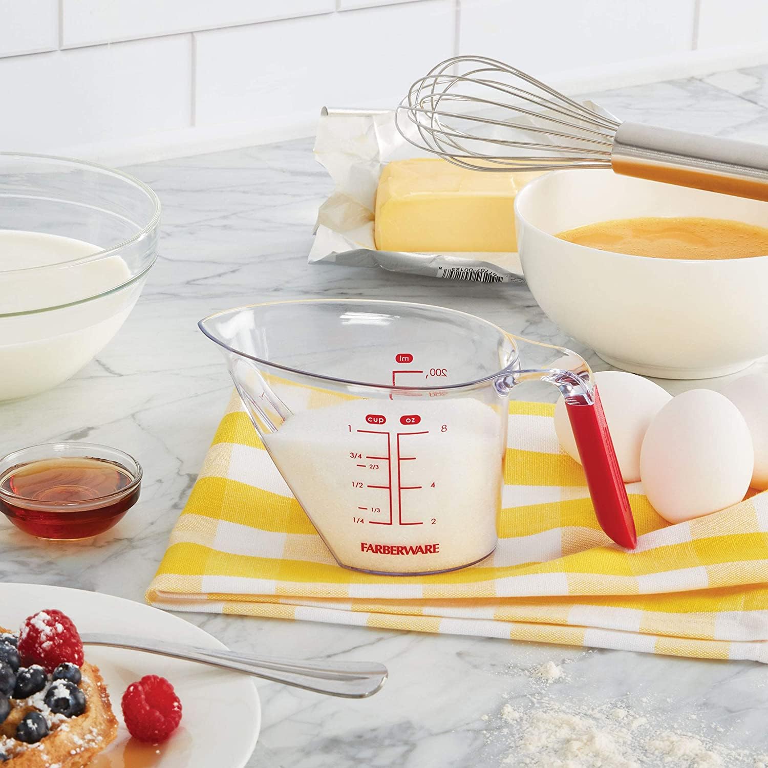 Farberware Angled Measuring Cup, 1, Red