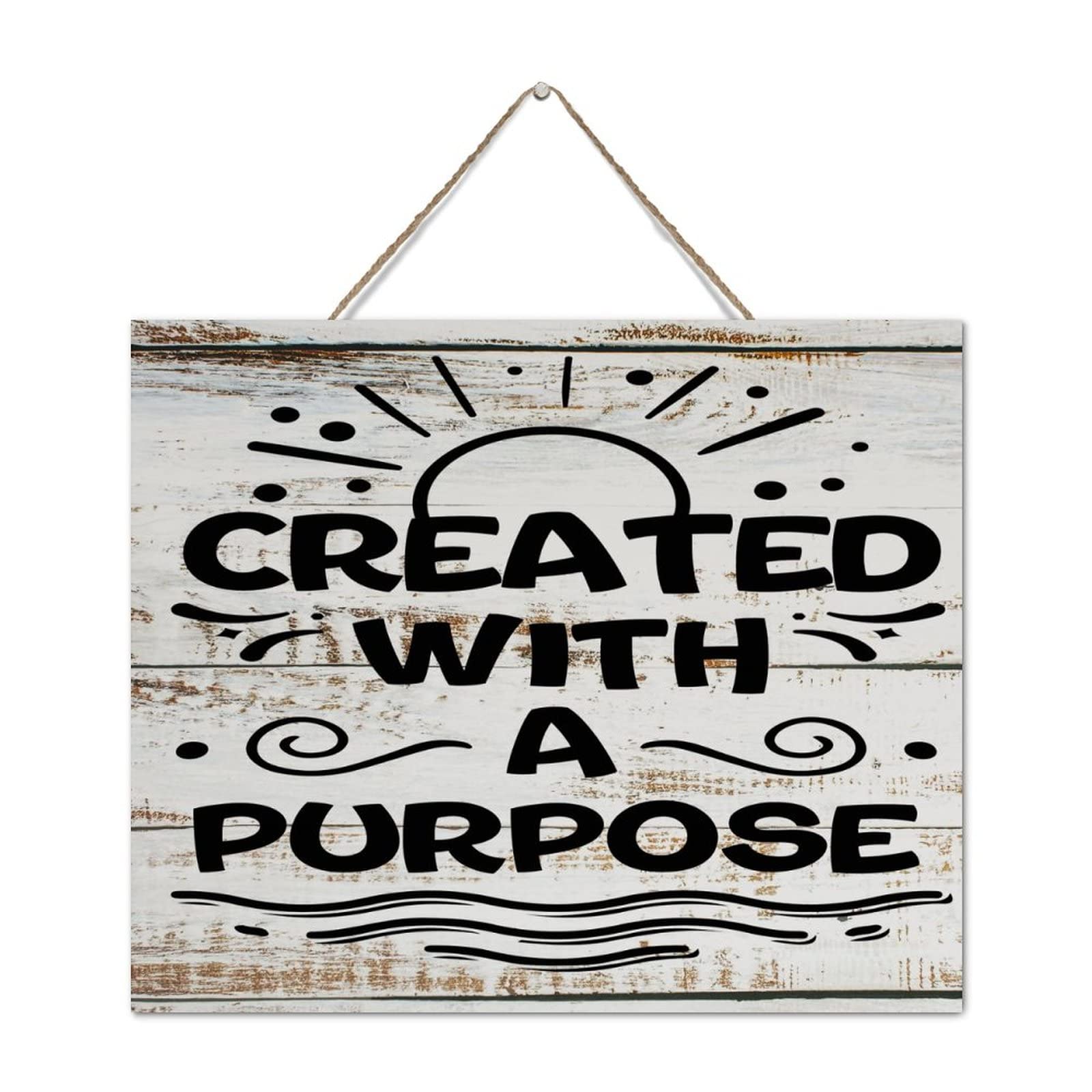 Plaque en bois citation inspirante pour embellir le porche