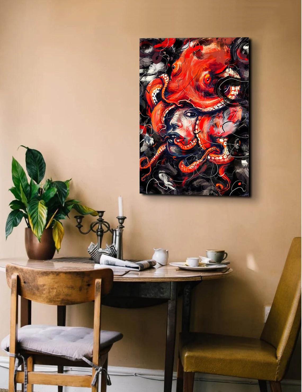 GADGETS WRAP Canvas Gallery Wrap Framed for Home Office Studio Living Room Decoration (14x22inch) - Empress Octo