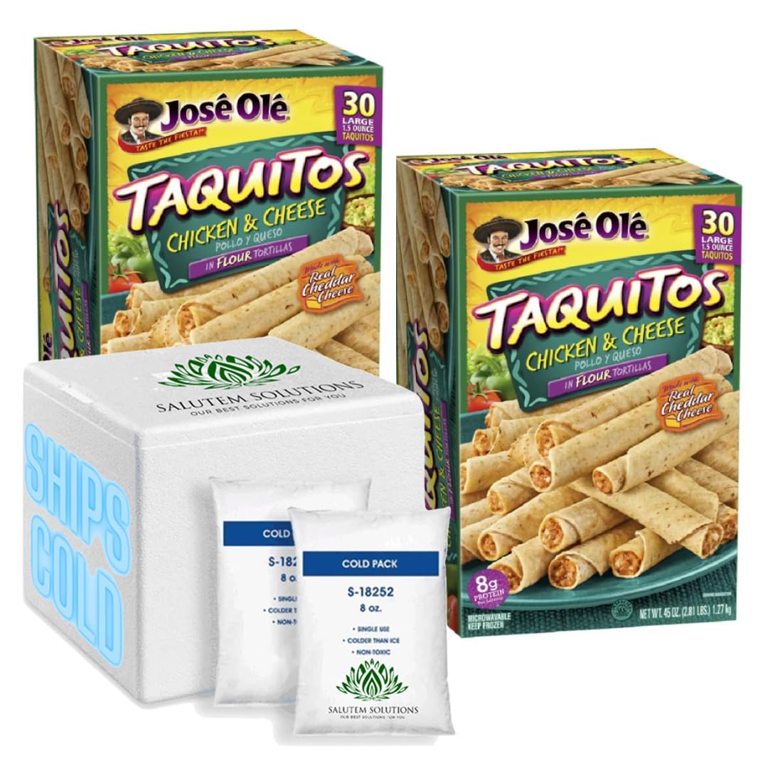 Salutem Vita Jose Ole Chicken & Cheese Flour Taquitos, 45